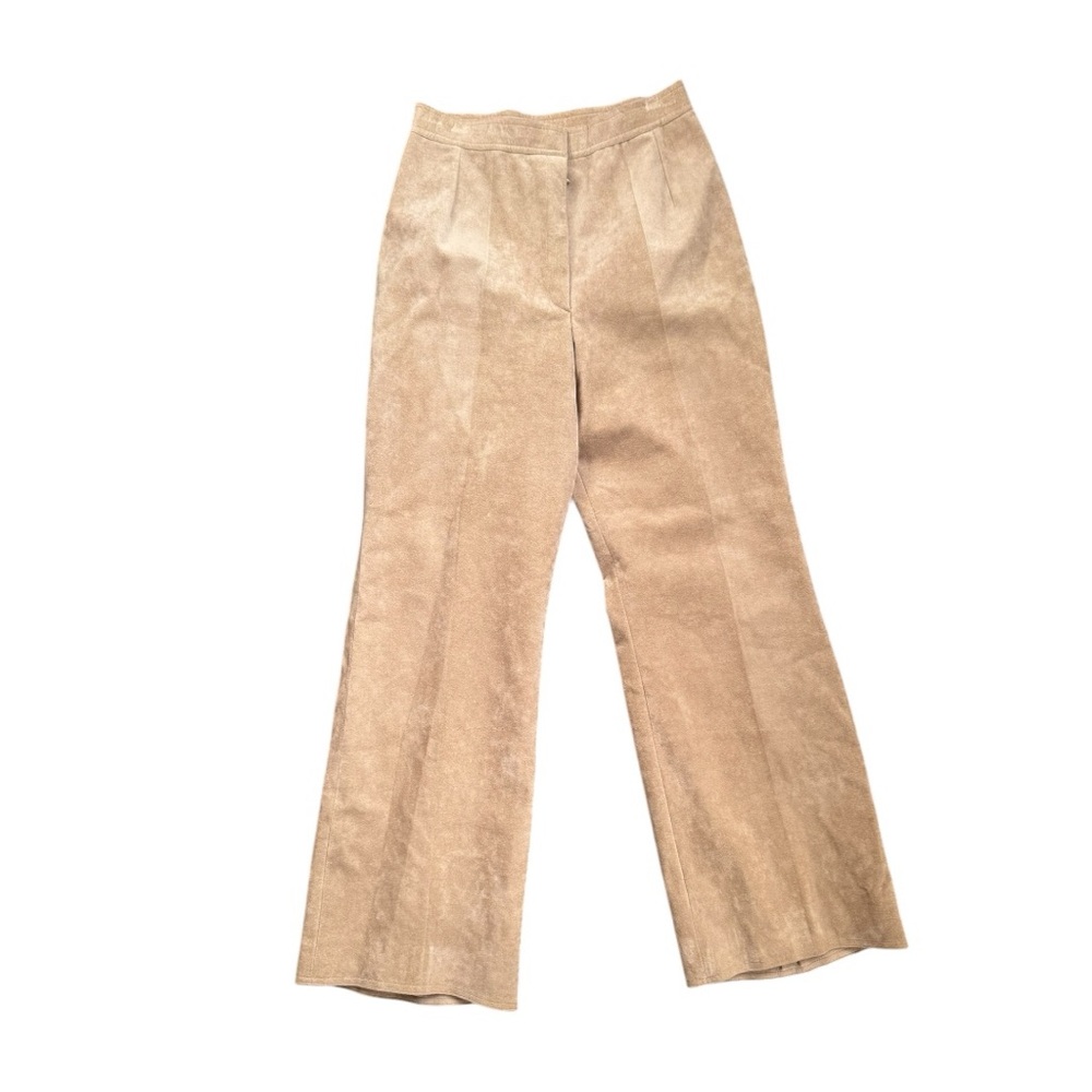 Vintage 80s luxury suede straight pant size 22 by spartan travel‎ New York
